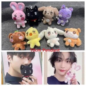 10cm Kpop ATEEZ Cartoon Plush Keychain Albums ANITEEZ Keyring Hongjoong Seonghwa Yunho Yeosang San Pendant Accessories Fans Gift