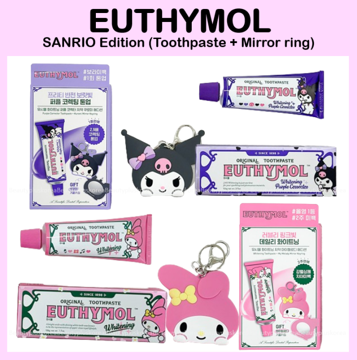[Euthymol] Toothpaste Whitening care Sanrio Mymelody Kuromi edtion