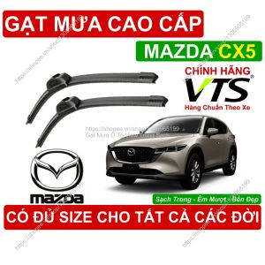Gạt Mưa VTS Kính Lái Mazda CX5 Cặp Gạt M.ưa Kính Lái Mazda CX5 C.ó Đủ Size Cho Các Đời Xe Mazda CX5