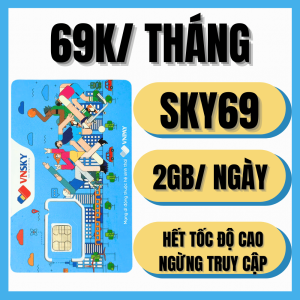 ( TẶNG 1 THÁNG DÙNG THỬ ) SIM 4G VNSKY Sóng Mobifone Siêu Ưu Đãi Data Tói 8GB/ngày + Miễn Phí Gọi Nội Mạng Gia Hạn Cực Rẻ | SKY69 5G89 SKY79 SKY89 SKY99 SKY99KM 5G109 . FREESHIP - CHƯA KÍCH HOẠT