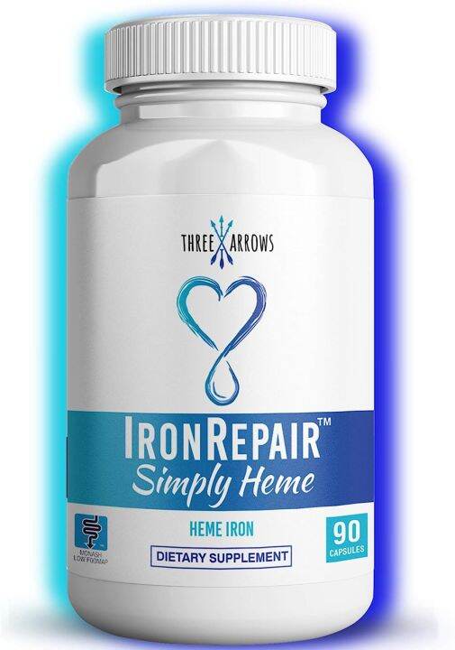 Three Arrows Iron Repair Simply Heme Iron Supplement, Best Absorption ...