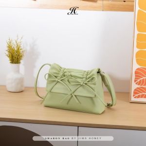 Jims Honey Sharon Tas Selempang Bahu Wanita Kerja Kuliah Coquette Elegan Lucu Girly Korea Muat Banyak