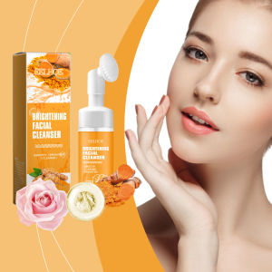 EELHOE Turmeric Cleanser Anti Acne Oil Control Blackhead Remover Skin Cleansing Brightening Rejuvenation Face Wash Foam Face Cleanser Turmeric Cleanser Shrink Pores Blackhead Remover Brightening Skin Rejuvenation Oil Control Nourish Face Wash Foam Face