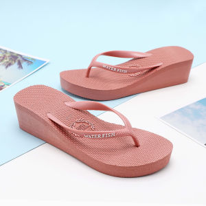 New Korean fashion wedge flip flops womens sandals for women