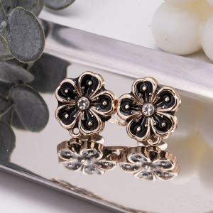 Naukaha【Ready in Stock】 Fashion Flower Tighten Waist Buckle Pins Waist Clip Adjustable Snap Detachable 1 Set