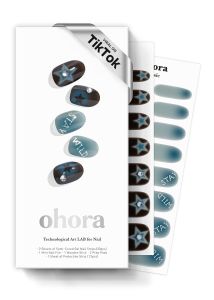 ohora Semi-Cured Gel Nail Strips Value Set (N Bare Plum Starter Kit) Includes Full Size Lamp andRemover Salon-Quality Long Lasting Easy to Apply & Remove