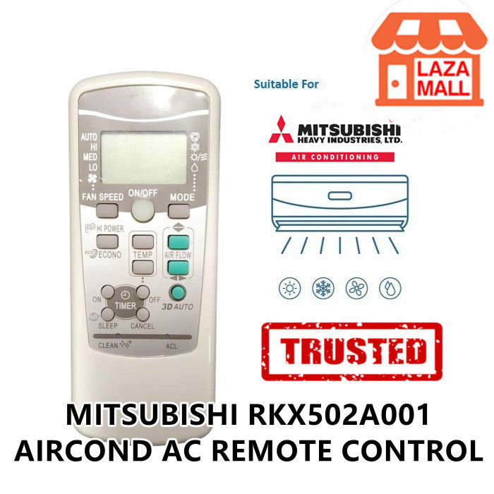 Remote User Guide Rkx502 MITSUBISHI HEAVY DUTY 】 AIRCOND AC REMOTE CONTROL HEAVY INDUSTRIES ...