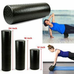 Black 4 Sizes Crossfit With Trigger Points Gym Training Foam Roller Yoga Block Pilates Fitness Equipment
