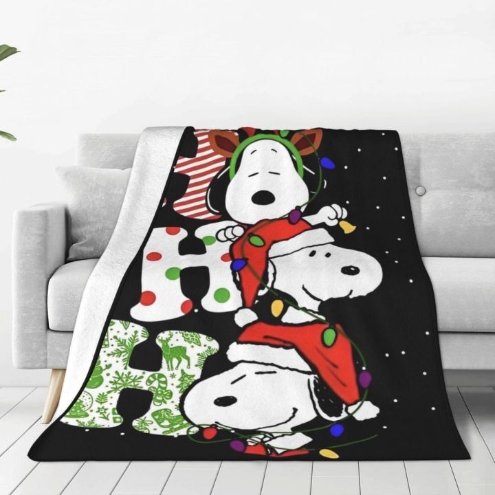 Snoopy Dog Soft Blankets Christmas Decorative Plush Throw Blanket Novelty  Couch Chair Flannel Bedspread Sofa Bed Cover Lazada PH