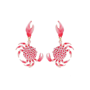 Multipurpose Layer Crab Studs Earrings Portable Beach Theme Gifts for Girls Women Comfortable Daily Wear