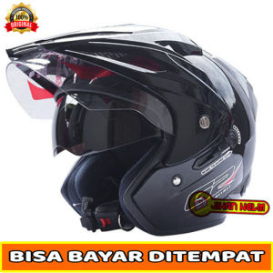 helm 2 kaca / helm g2 exterminator black terlaris
