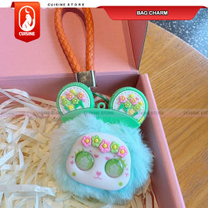 Gantungan Kunci Boneka Besar Bag Charm Capybara Lalabu Upsetduck Kuromi Keychain Tas Lucu