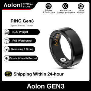 Aolon Gen3 Smart Ring Multifunctional Waterproof Fitness Heart Rate Blood Oxygen Sleep Monitoring For IOS/Android(2.9g）R10