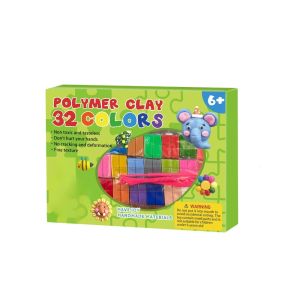 HLDT Trang sức bông tai DIY Đồ chơi đất sét polymer Với bộ dụng cụ Không độc hại Bộ khởi đầu đất sét Cô gái và người lớn Thủ công Đồ chơi khối đất sét Quà tặng thủ công
