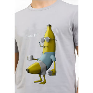 kaos pria premium 3 dimensi h017 tshirt oblong animasi what banana katun 24s 100 by Hans & co