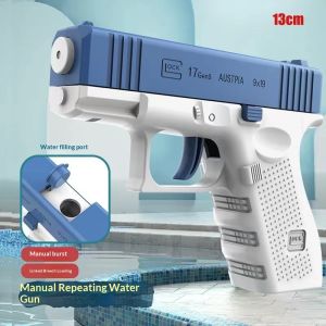 Súng nước bắn liên tiếp thủ công có cơ chế lùi đạn đồ chơi vui chơi ngoài trời cho trẻ em