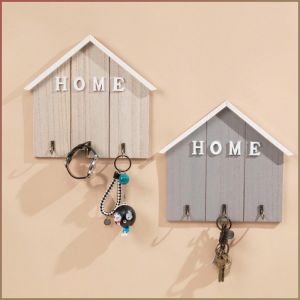 Hook Rack Handmade Vintage White Border Solid Wood Fashion Hat Bedroom Home Decoration Style Kitchen