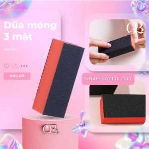 Buffer dũa móng 3 mặt phao nhám móng dũa móng giả