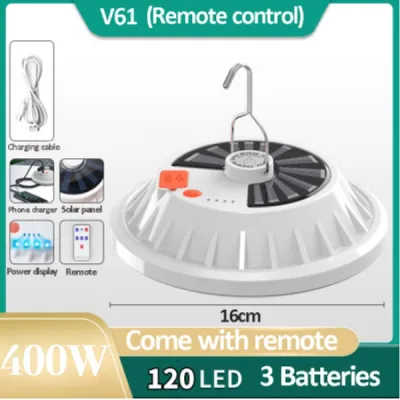 400W 200W Rechargeable Solar Charging Camping LED Lamp Street Light Waterproof Lampu Pasar Malam For Outdoor/Indoor/Light/USB/RGB