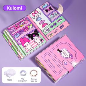 Mumystation Buku Quiet Book Melody Kuromi Sanrio DIY Mainan Edukasi Anak Busy Book