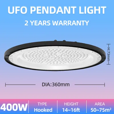 KKSKY โคมไฟโรงงานไฮเบย์ สปอร์ตไลท์ สปอตไลท์ UFO ไฟสว่าง Spotlight LED 100W-400w IP66 (ใช้ไฟบ้าน) โคมไฟอุตสาหกรรม LED ใช้ในโกดัง ลานจอดรถ