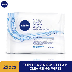 NIVEA 3-IN-1 Refreshing Cleansing Wipes 25s / Makeup Remover / Face Cleanser / Pencuci Muka