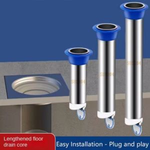 ZM10Q เหล็กไร้สนิม แกนระบายน้ำที่พื้น ท่อต่อขยาย แบบฝังในตัว ตัวป้องกันการไหลย้อนกลับของท่อระบายน้ำพื้น ป้องกันสนิมและสนิม การระบายน้ำที่มีประสิทธิภาพ ฝาครอบท่อระบายน้ำฝักบัว ที่กรองผม