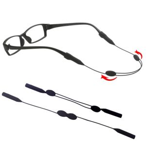 Adjustable Sports Glasses Strap Scalable Silicone Rope Strap Neck Cord Eyewear Lanyard with Anti-Slip Glasses Ear Hook Holder