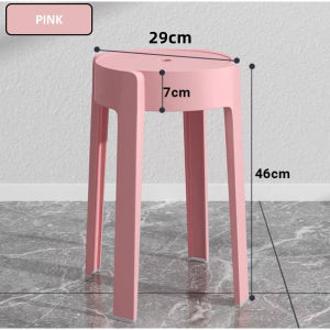 Upgraded Stackable Designer Modern Plastic Stool Dining Chair Storage Restaurant Cafe Office Fancy Kerusi Makan Plastik