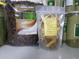 Nhân trần cam thảo combo 500g trà nhân trần + 100g cam thảo nấu nước thanh nhiệt dễ ngủ mát gan ngon tuyệt vời HN