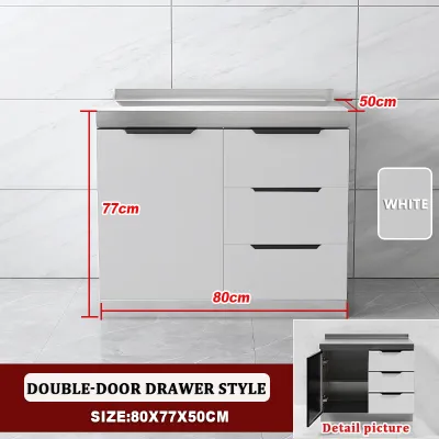 APES Stainless Steel Kitchen Cabinet Gas Stove Cabinet Sink Cabinet Multi-Function Kitchen Cabinet