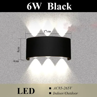 Slamp LED Lights Indoor Lighting Wall Light Up And Down Luminous Sconce 4/6/8W Bedside Lamp AC85-265V Warm Light Wall Washer High Brightness Spotlight Suitable for Bedrooms Stairs Corridors