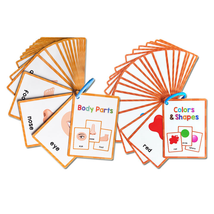 35 Cards Kids Educational Flash Cards Early English Learning Materials ...