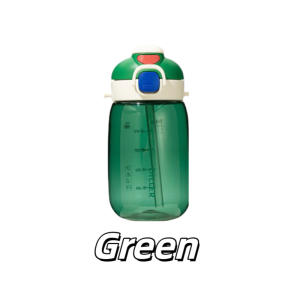 Diller Water Bottle With Straw And Strap Leakproof Tritan BPA Free Spout Drinking For Outdoor And Sports (550ml) D70
