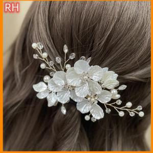 🔥🔥🔥ranghe Crystal Pearl Flower Hair Clips Elegant Headwear For Women Precious Jewels Bridal Wedding Hair Accessories