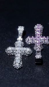 Biblio Cross Pendant Necklace Cross Zircon Pendant Mens and Womens Gift Men Women Jewelry