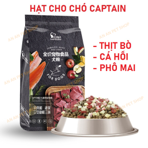 Thức ăn Hạt cho Chó CAPTAIN cho chó kén ăn trộn Bò - Cá Hồi Phô Mai