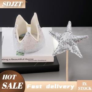 SDJZT Ins bé tắm cô gái long lanh màu hồng vương miện cậu bé tiệc sinh nhật cậu bé Mũ nón hiệu suất sân khấu Headband Ngôi Sao Cổ Tích thanh