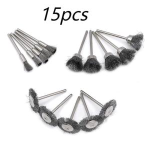 15pcs/set Stainless Steel Wire Brush Cup Set For Grinder Welding Polishing And Surface Care