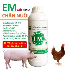Chế phẩm EM gốc - Vỗ béo CHĂN NUÔI. Xử lý mùi hôi chuồng trại. Ủ lên men làm chín thức ăn