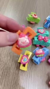 Small hair clips butterfly colored hair clips strawberry pattern mini hair clips suitable for cute little girls.