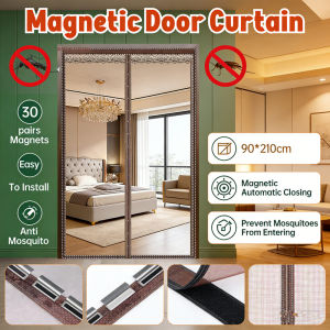 Magnetic Mosquito Net Curtain Magic Mesh Hands Free Auto-Closing Screen Insect Barrier for Patio & Home Door