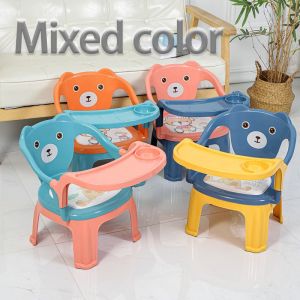 Baby dining chair Childrens backrest Small chair Small stool Anti falling belt dining plate