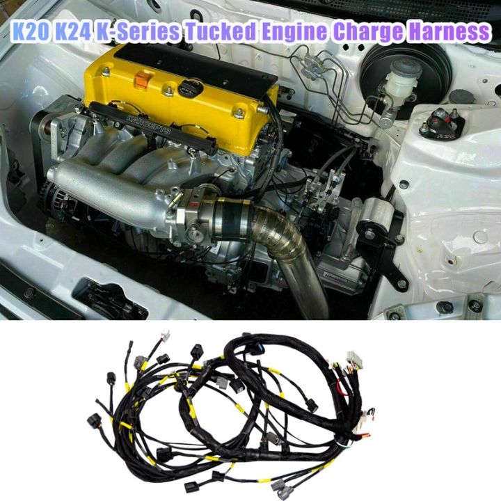 K20 K24 K-erie Tucked Engine Harne For 2001-2005 Honda Acura K-wap