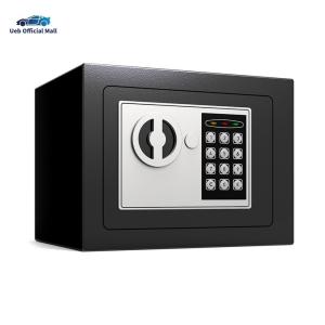 Ueb Official Mall ✪ Digital Small Safe Box W/Digital Keypad & Keys for Home Office Dorm