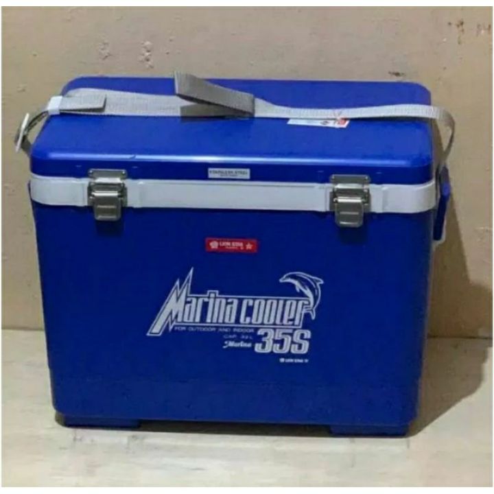 Marina Cooler Box 35S Lion Star 33 Liter Cool Box Tempat Es LionStar 35  Tebal Lazada Indonesia