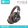V2S EX2 Wireless Bluetooth Stereo Headphone Soft Silicone Head Beam Rechargeable. 