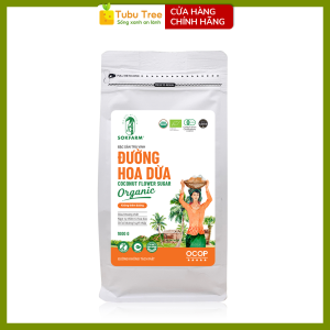 Đường Hoa Dừa Hữu Cơ SOKFARM Nguyên Chất Túi Lớn 5kg tiết kiệm