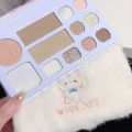 MugLeen Fluffy All In One Eyeshadow Blusher Highlight Contour Palette. 