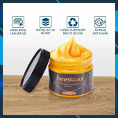(HỎA TỐC) - Sáp Ong Đánh Bóng Đồ Gỗ Sàn Gỗ Beeswax 80gr - Làm mới Phục hồi màu gỗ vết xước bàn ghế tủ cửa gỗ.